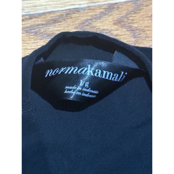 Norma Kamali Women's Black Sleeveless Draped Cowl Neck Blouse Tank Top, Sz L - Picture 2 of 4